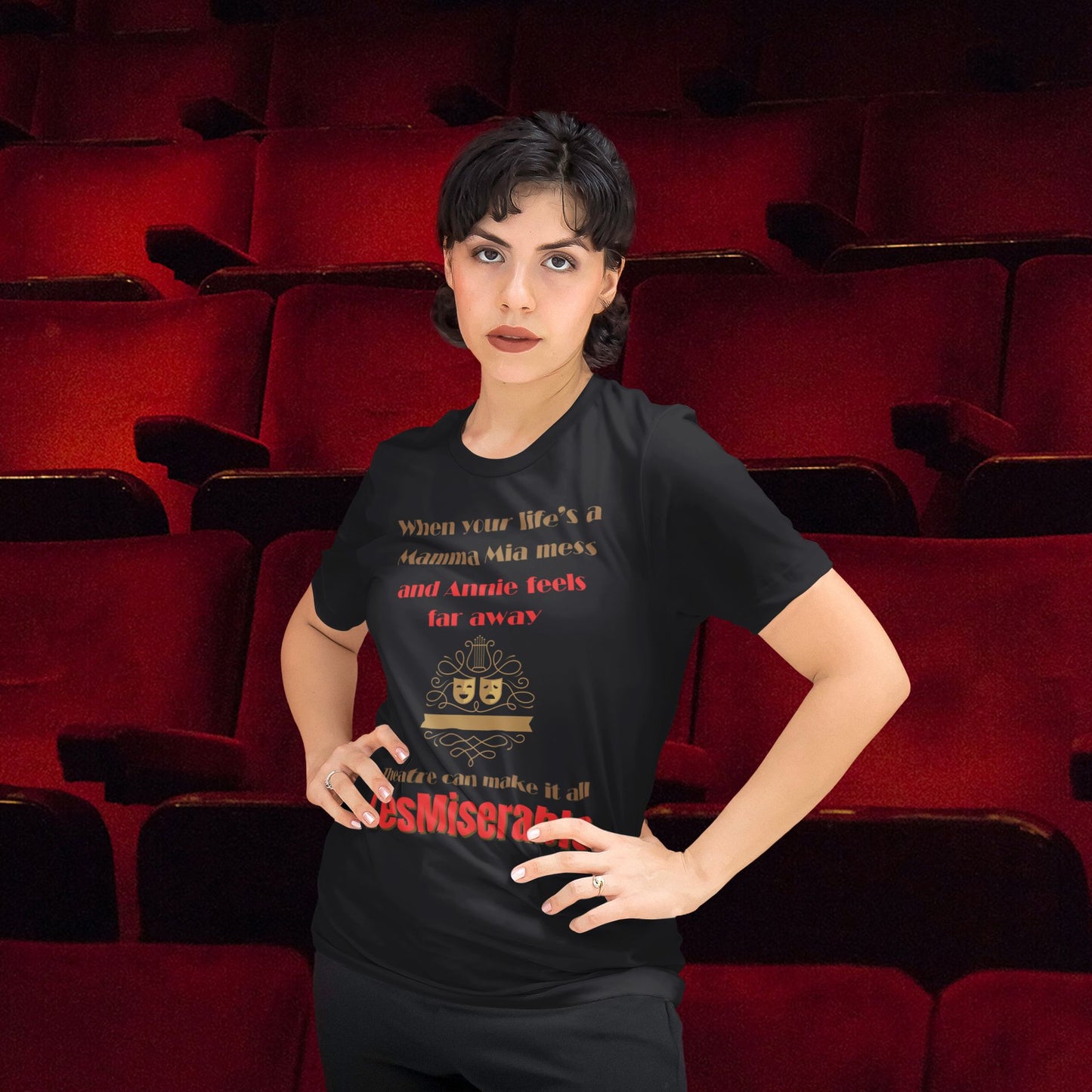 Men's "LesMiserable" Theatre T-Shirt – Unisex Fit for Musical Fans