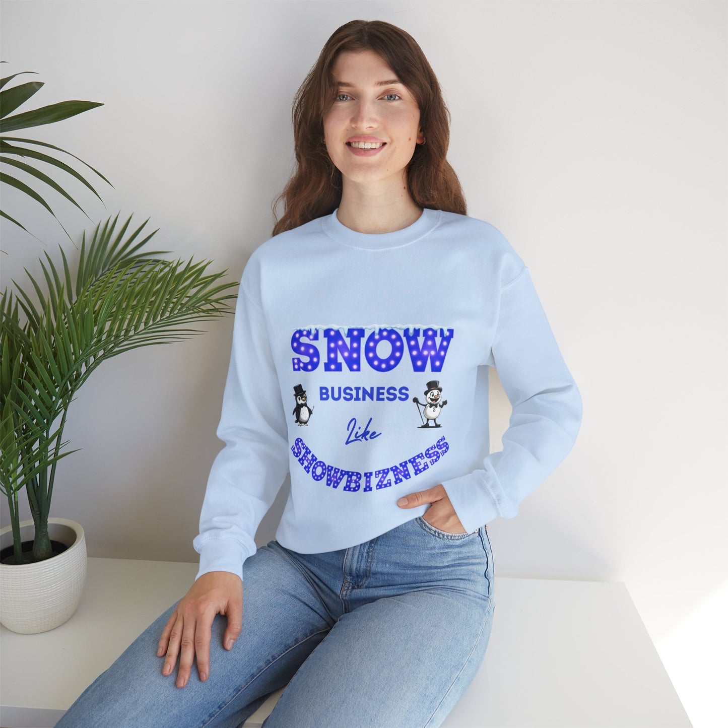 Women's Showbiz Christmas Sweatshirt – Festive Theatre Collection