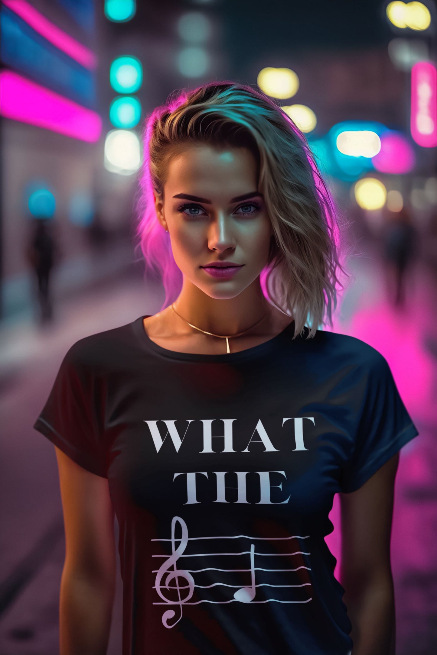 "What the F" Musical Women's Softstyle T-Shirt for Music and Theatre Lovers