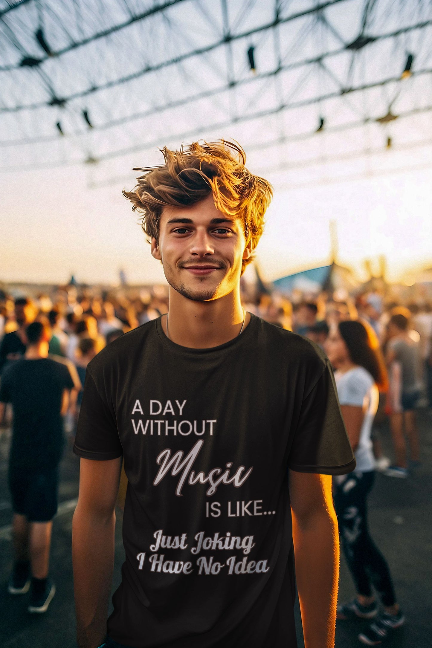"A Day without Music" Musical Lover T-Shirt