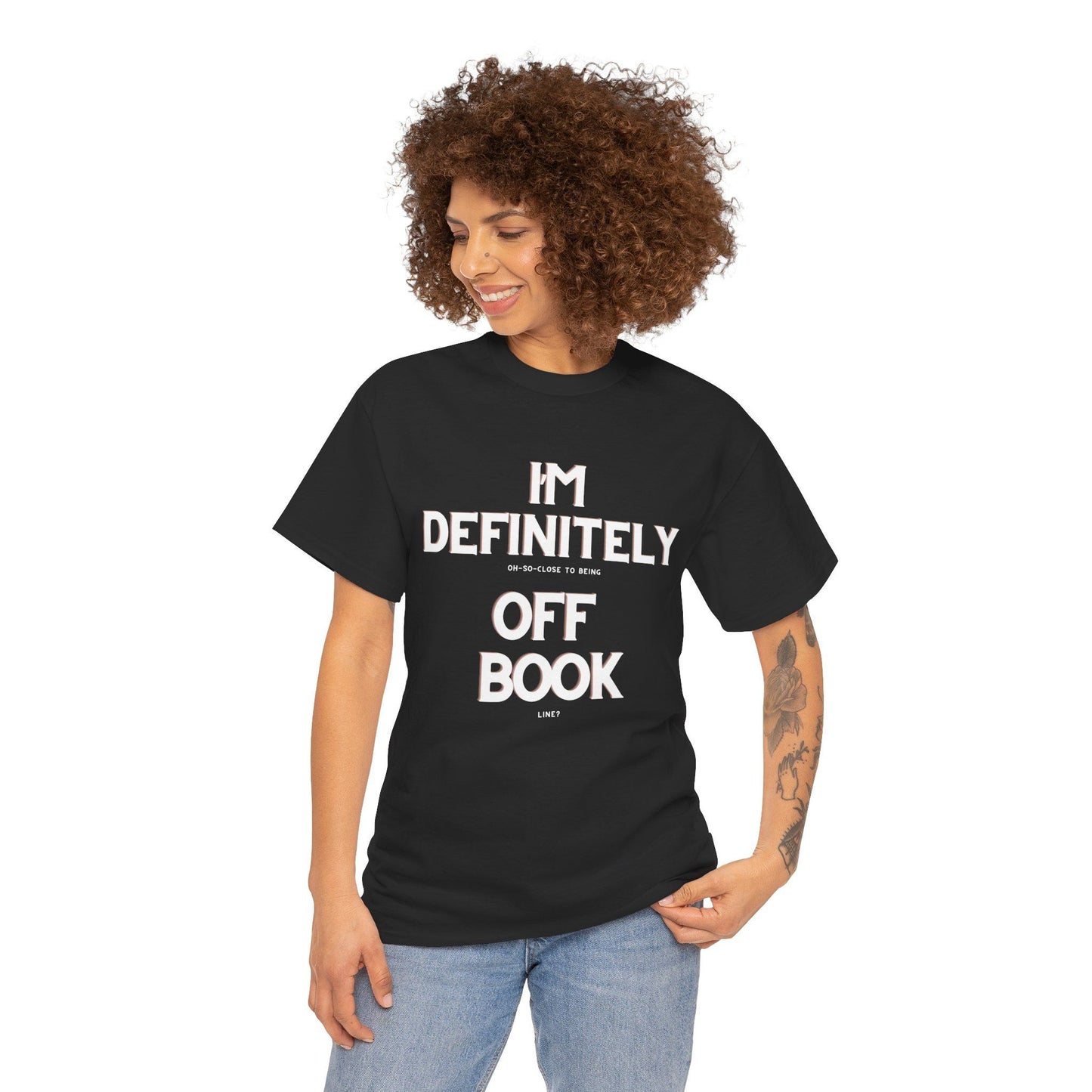 Definitely Off Book Men's Actor T-Shirt – Unisex Theatre Design