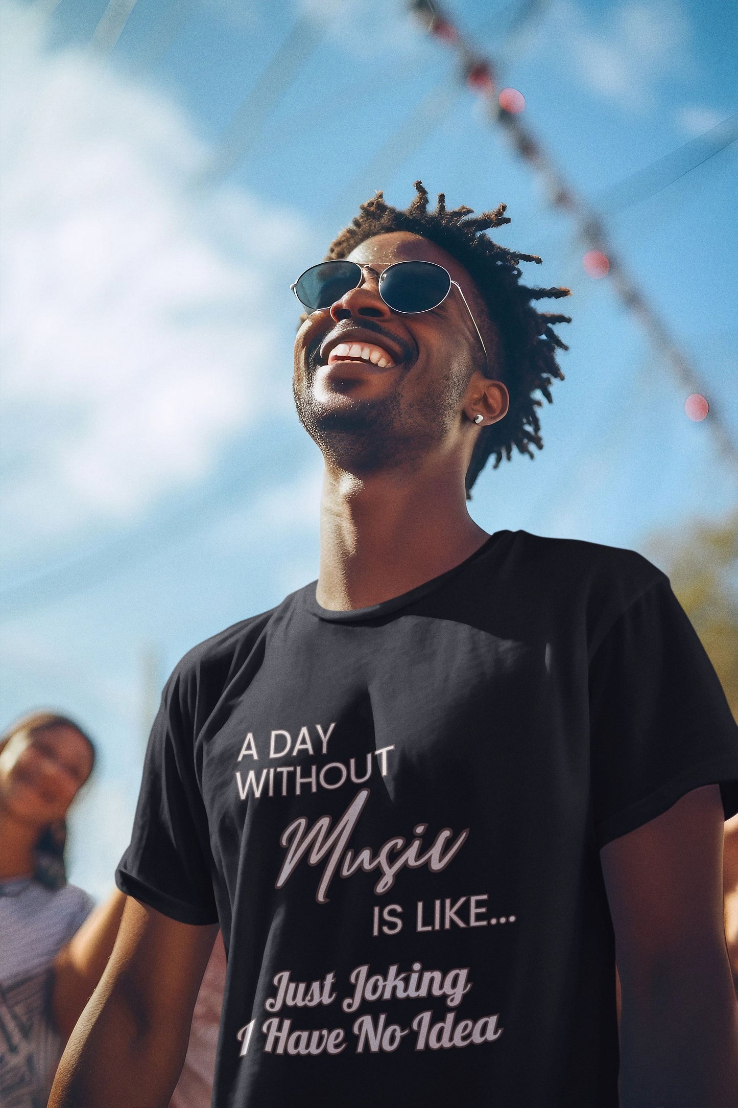 "A Day without Music" Musical Lover T-Shirt