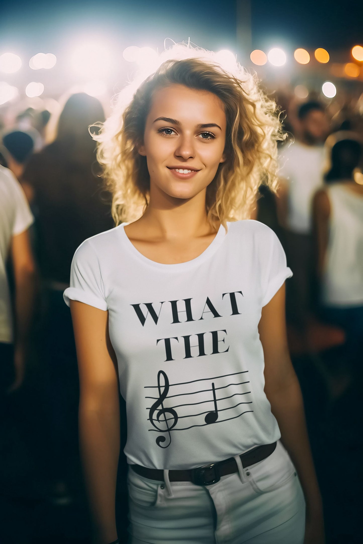 "What the F" Musical Women's Softstyle T-Shirt for Music and Theatre Lovers