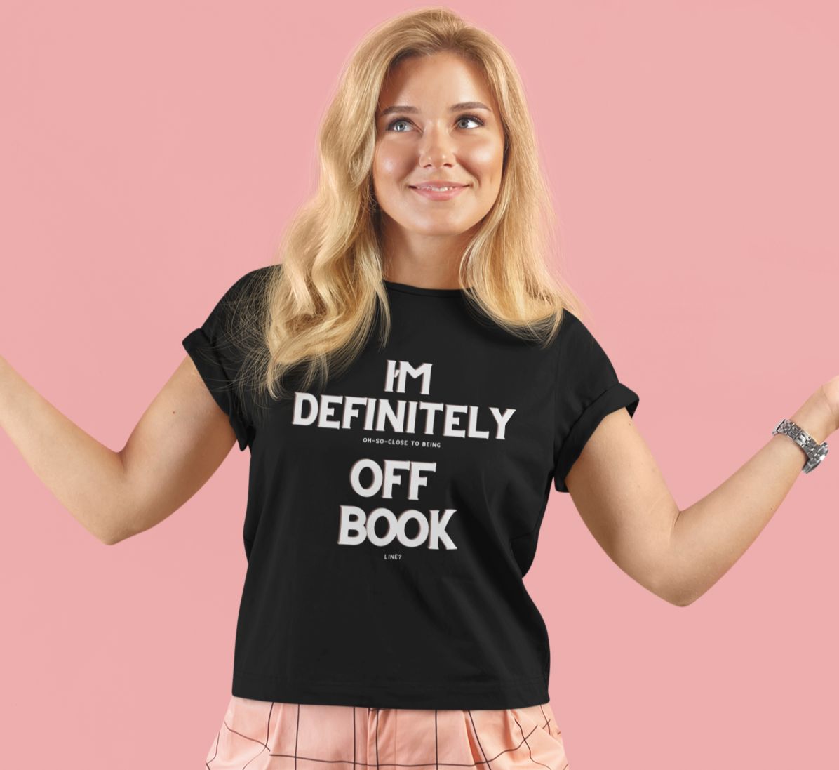 Definitely Off Book Men's Actor T-Shirt – Unisex Theatre Design
