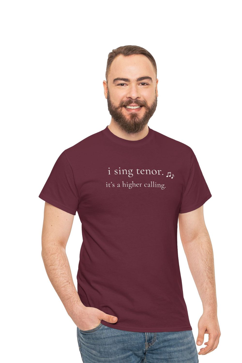 I Sing Tenor. It’s a Higher Calling – Men’s Choir & Singer T-Shirt