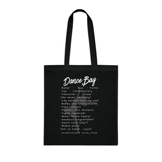 Dance Bag Tote – Relatable Dancer Life Cotton Tote Bag