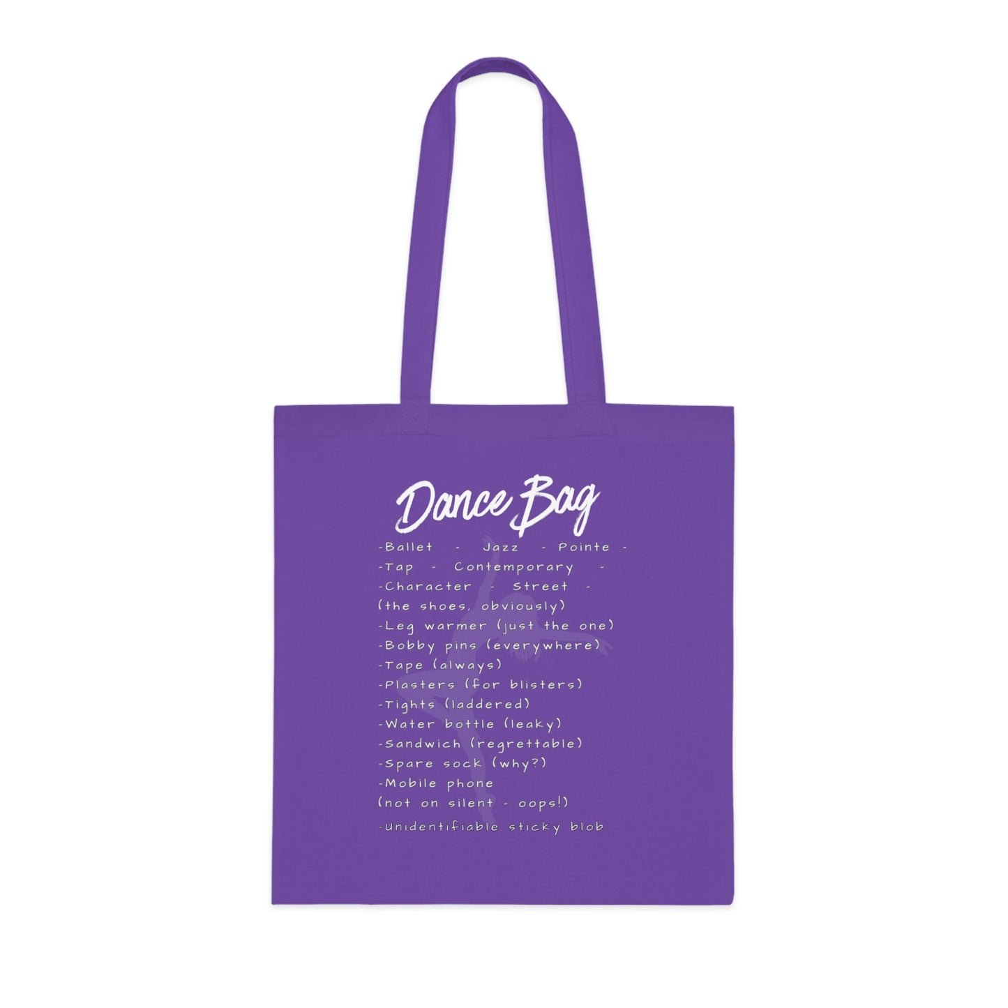 Dance Bag Tote – Relatable Dancer Life Cotton Tote Bag