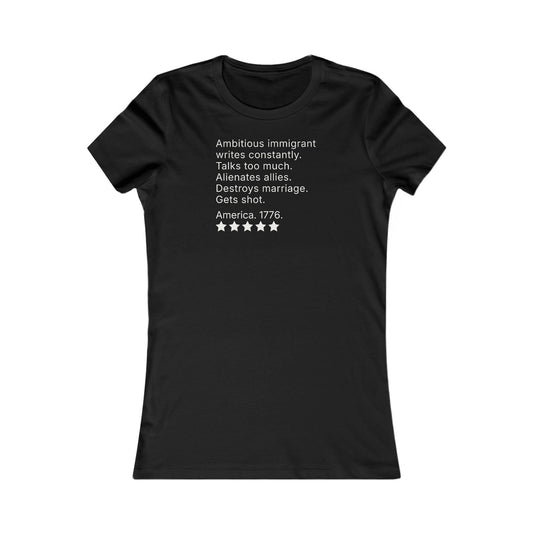 Women’s musical theatre humour t-shirt | slim fit lightweight cotton