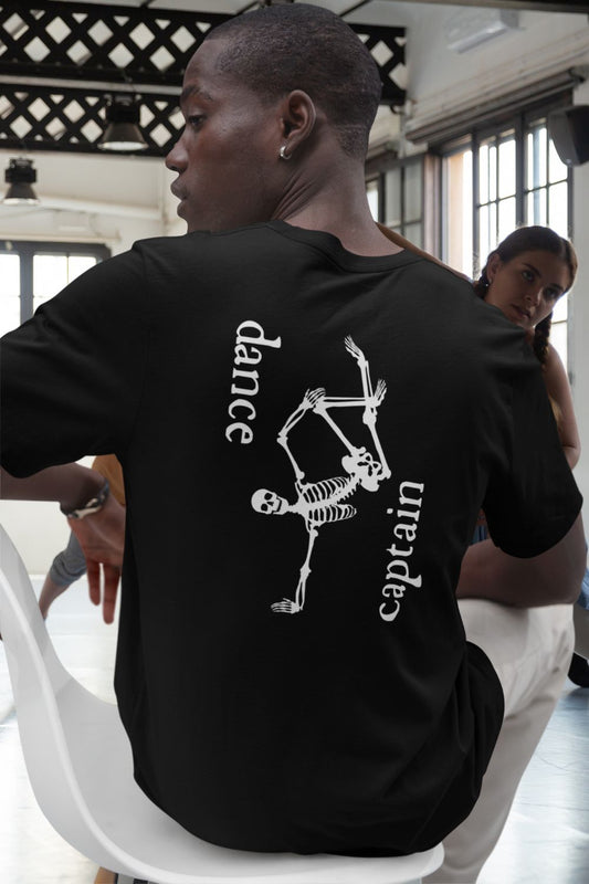 Men's Dance Captain T-Shirt – Skeleton Dance Move Graphic