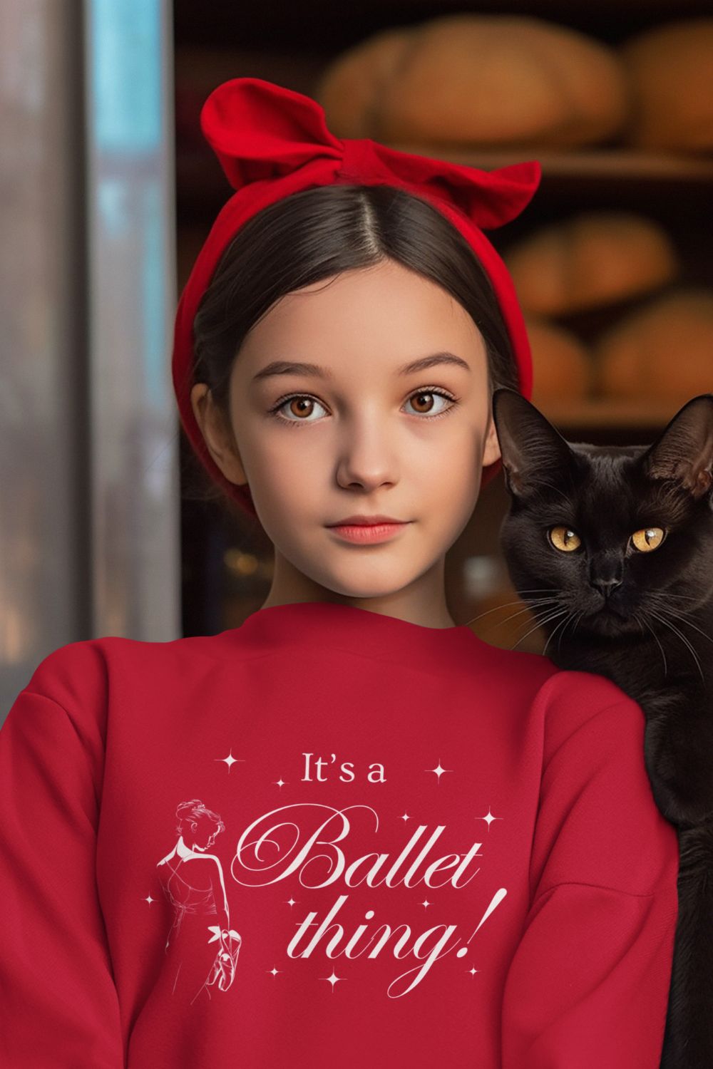 For young dancers with big dreams — a cosy ballet sweatshirt they’ll love to live in.