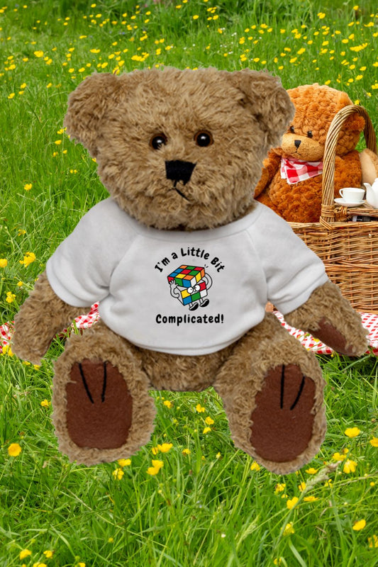 “I’m a Little Bit… Complicated” Teddy Bear – Gift for Kids or Grown-Ups | CE Certified