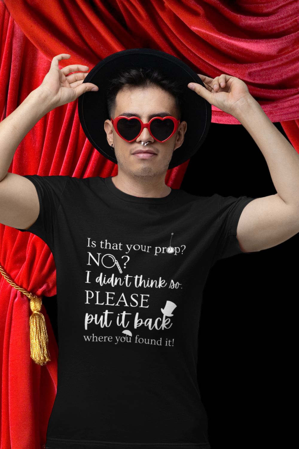 “Is That Your Prop?” Men’s Theatre T-Shirt – Funny Stage Crew T-shirt