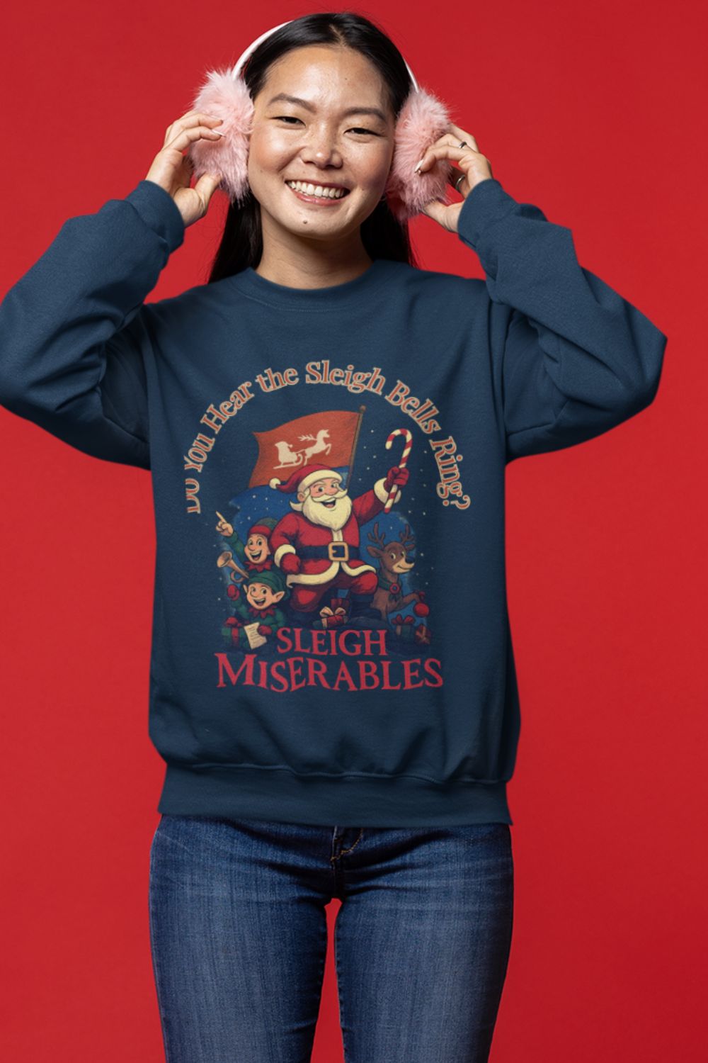 Sleigh Miserables – Do You Hear the Sleigh Bells Ring? | Theatre Lovers Christmas Jumper