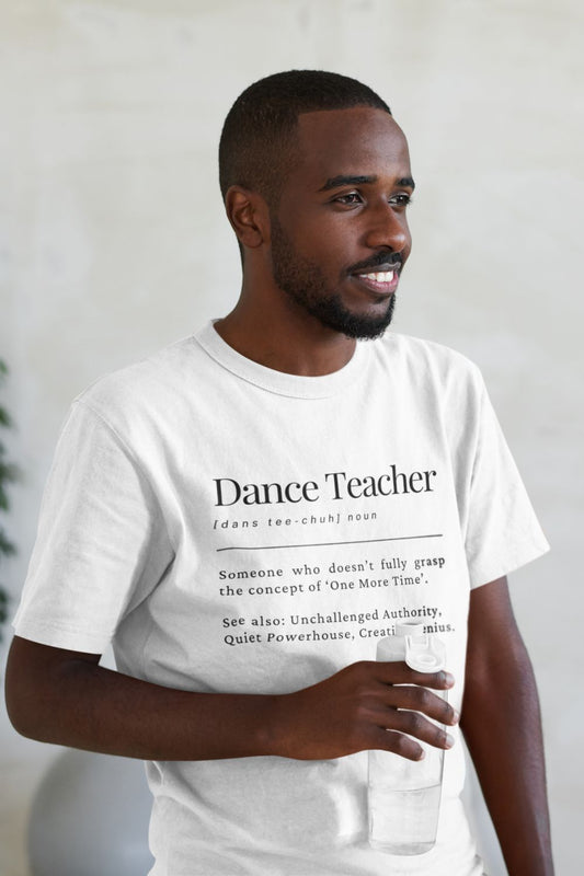 Men's Dance Teacher T-Shirt – Unisex Fit | Quiet Powerhouse Design | Black, White, Navy, Sport Grey