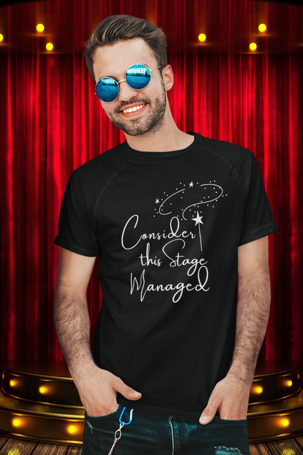 Men’s Theatre T-Shirt – "Consider This Stage Managed" (Unisex Fit)