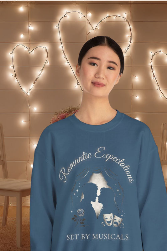 "Romantic Expectations" – Musical Theatre Silhouette Unisex Sweatshirt