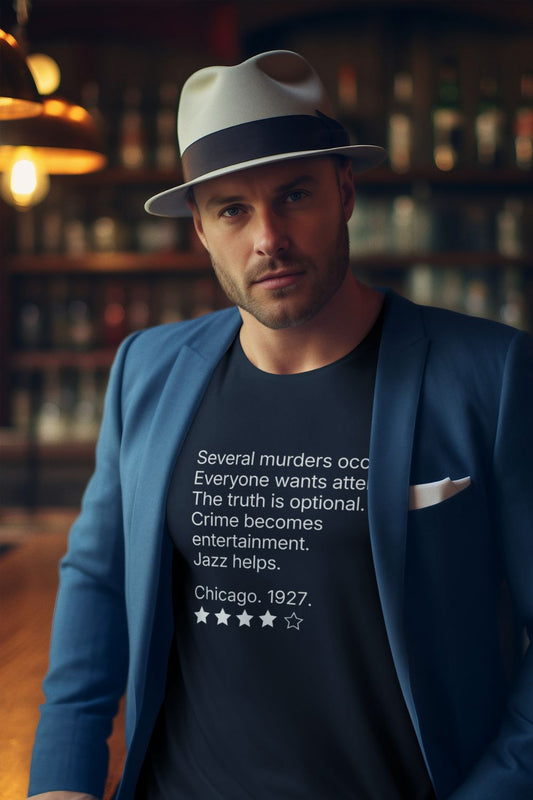 Men’s musical theatre review t-shirt | heavy cotton unisex fit