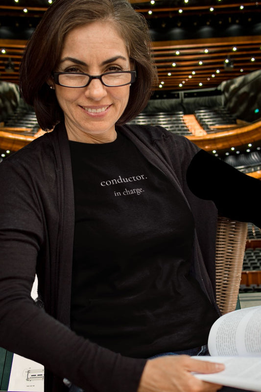 Conductor. In Charge. – Women’s Fitted Choir & Music T-Shirt