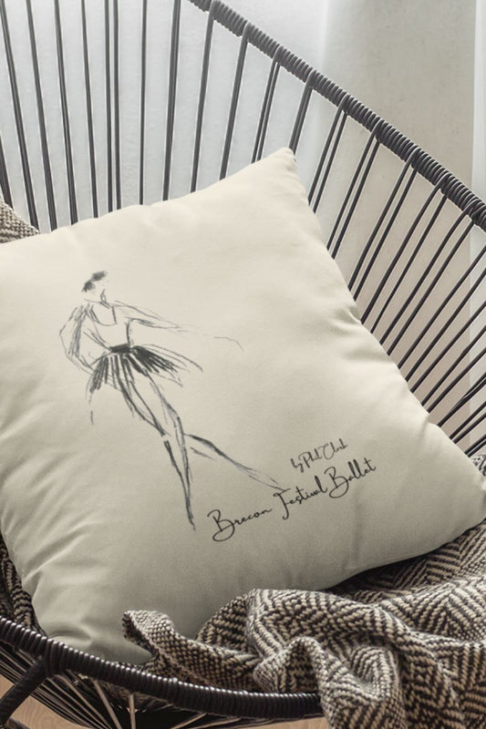 Brecon Festival Ballet Ballerina Cushion – Artwork by Phil Clark
