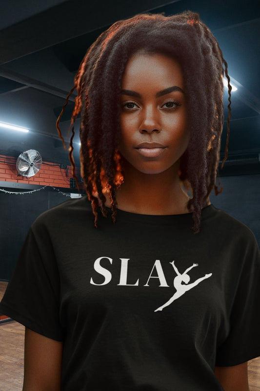 Women’s Organic Boxy Cropped Dance T-Shirt – SLAY Design