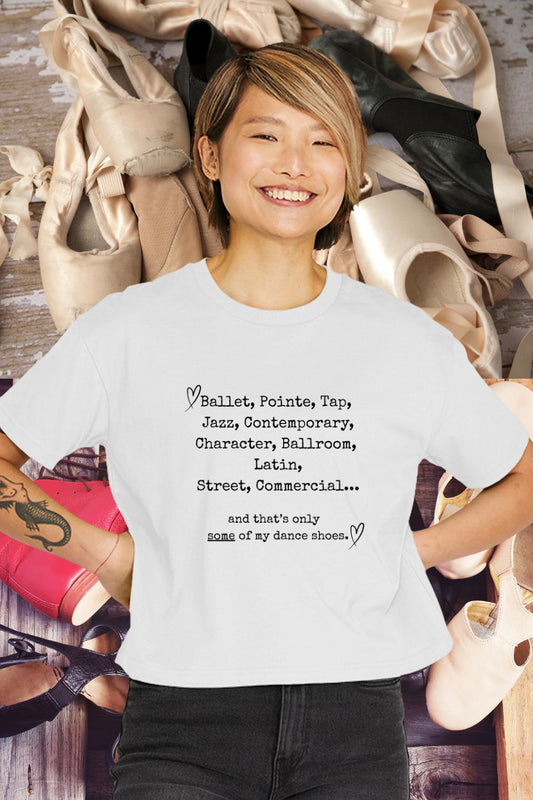 Women’s Organic Boxy Dance T-Shirt – Some of My Dance Shoes