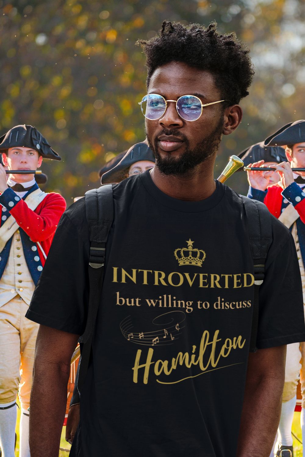 Men’s “Introverted But Willing to Discuss Hamilton” T-Shirt – Theatre Collection | Unisex Fit
