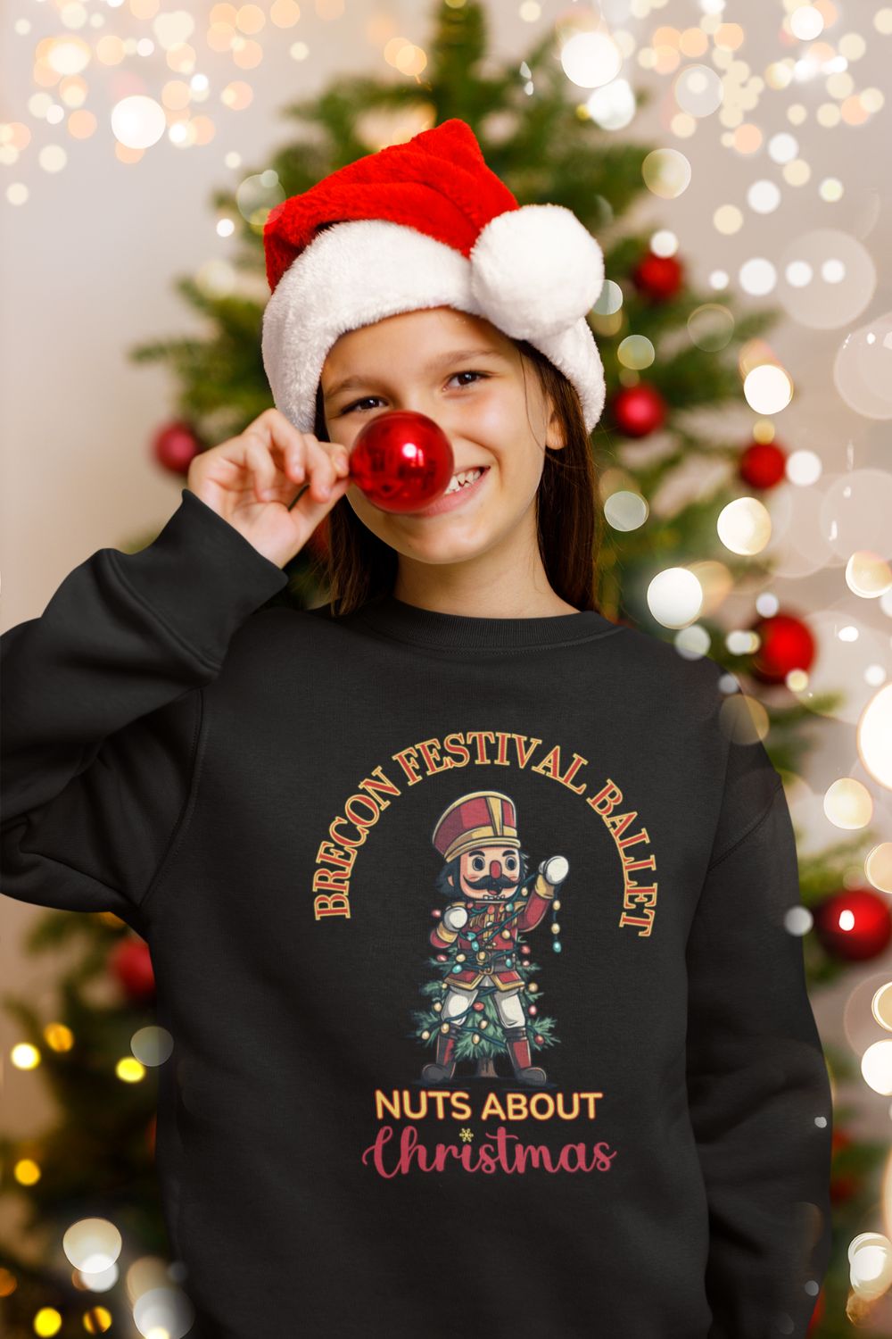 Nuts About Christmas Kids Sweatshirt – Brecon Festival Ballet