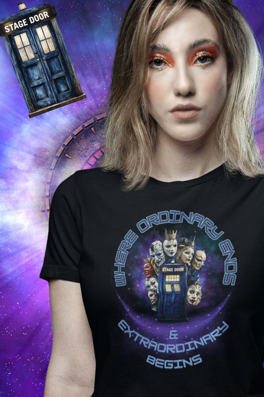 Where Ordinary Ends Women’s Theatre T-Shirt – Stage Door Portal Design