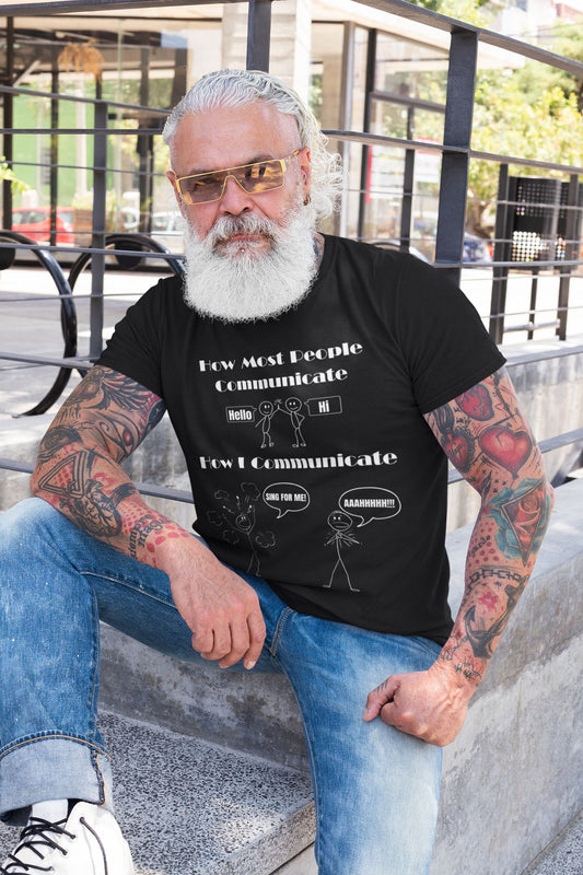 Men's T-Shirt "Sing for Me" – Musical Theatre Unisex Design for Theatre Lovers