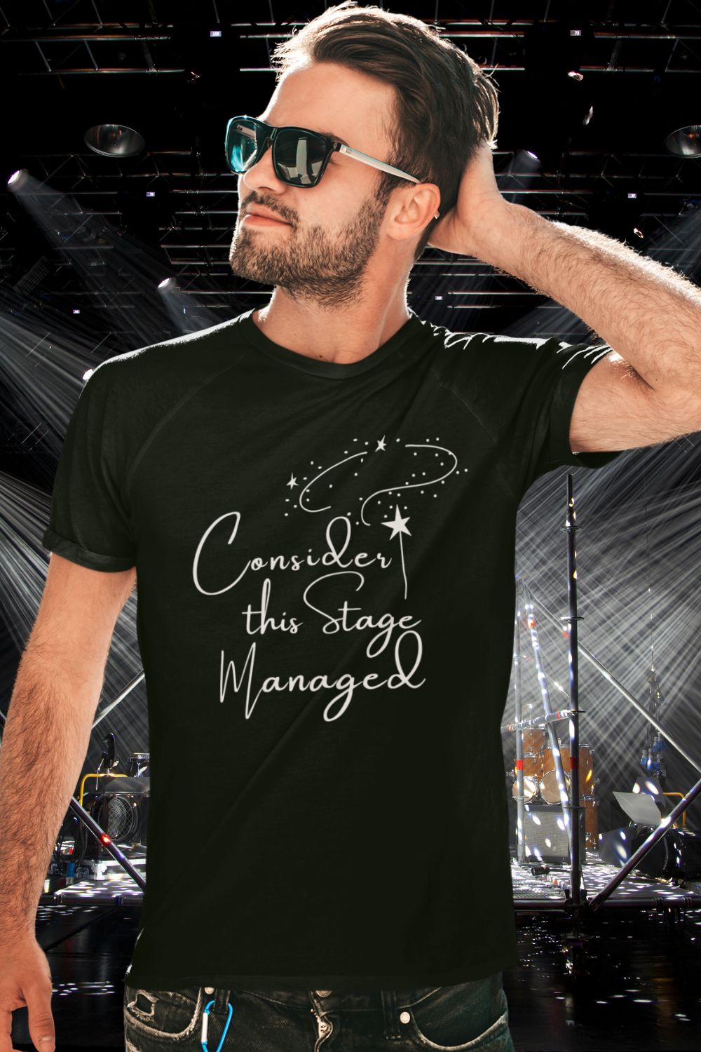 Men’s Theatre T-Shirt – "Consider This Stage Managed" (Unisex Fit)