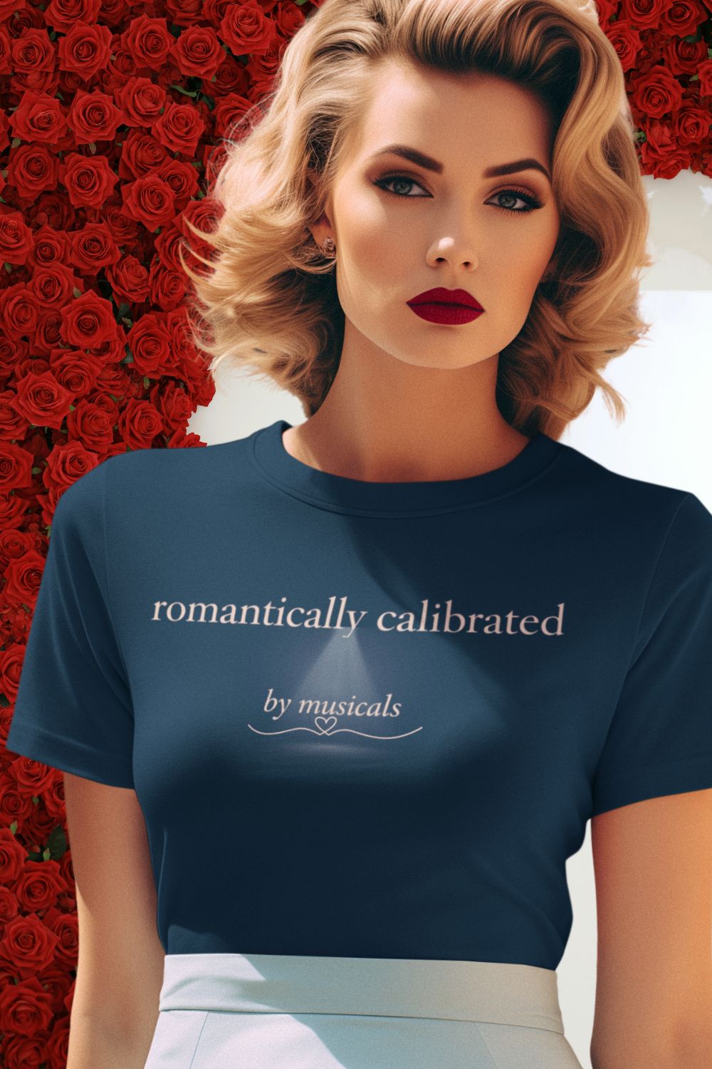 Women's "Romantically Calibrated" Theatre T-Shirt | West End Valentine's Gift