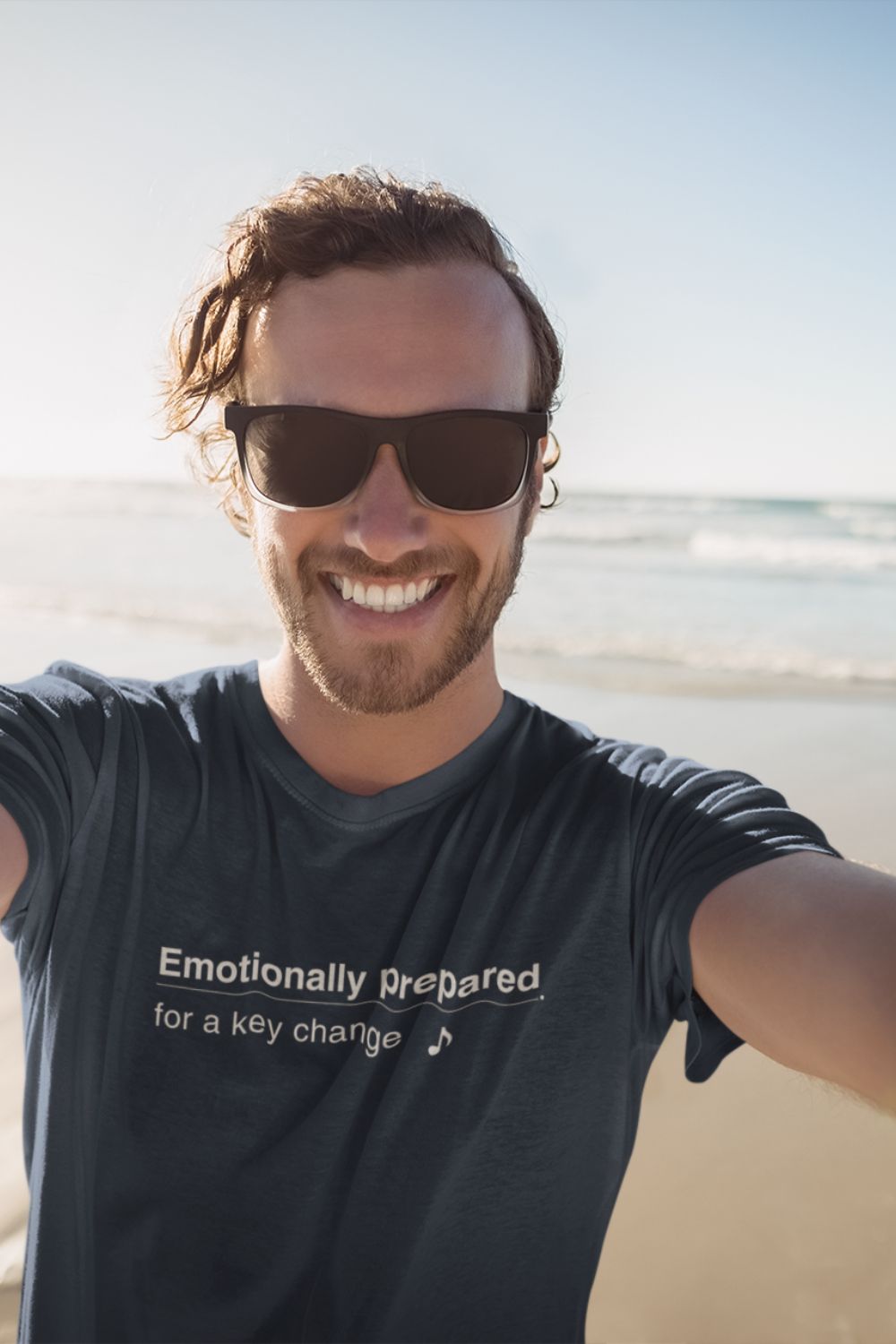 Emotionally Prepared for a Key Change – Unisex Musician T-Shirt