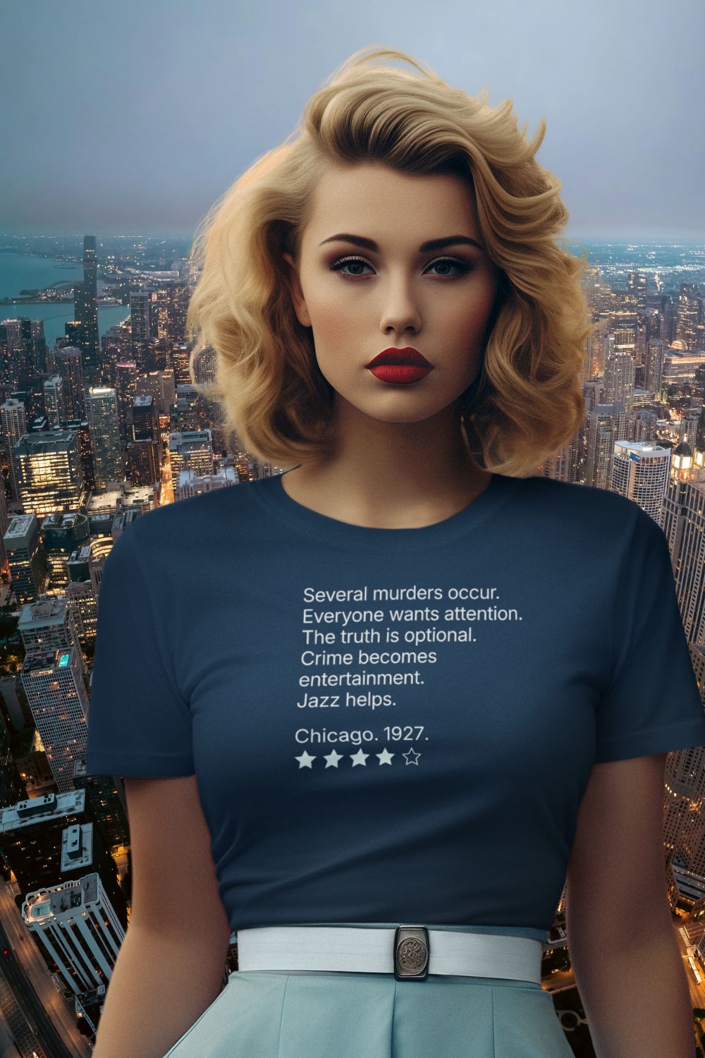 Women’s musical theatre review t-shirt | slim fit lightweight cotton