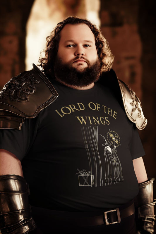 Lord of the Wings” Backstage Crew T-Shirt – Funny Theatre Graphic for Men | Unisex Design