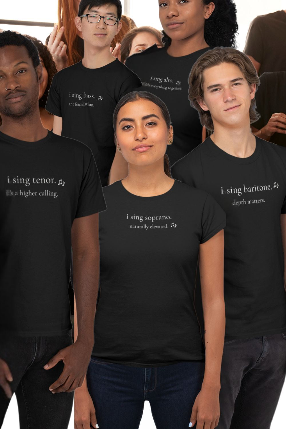 I Sing Soprano. Naturally Elevated. – Women’s Fitted Choir T-Shirt