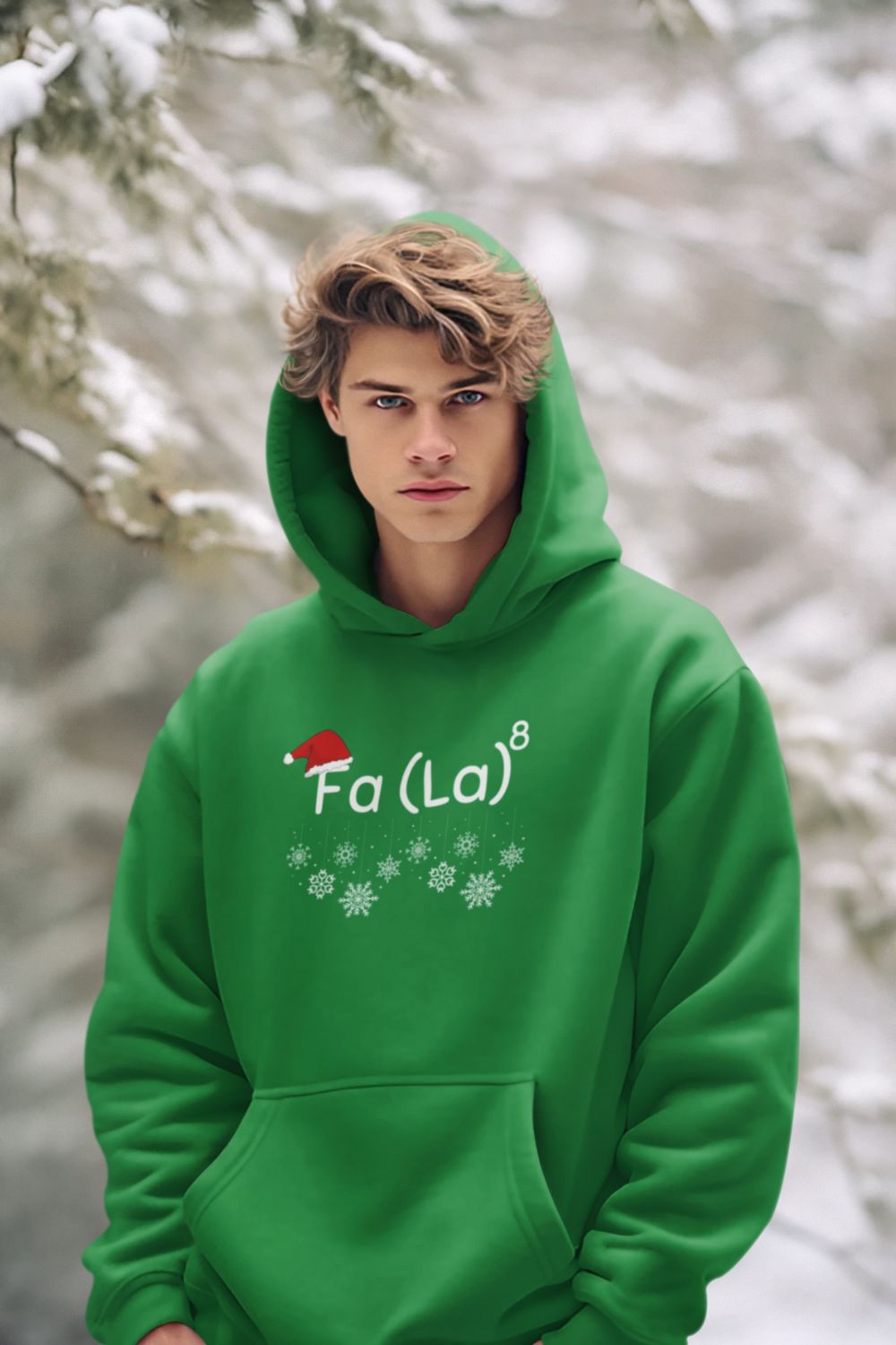 Fa(La)⁸ Christmas Maths Hoodie – Funny Mathematical Christmas Unisex Hoodie