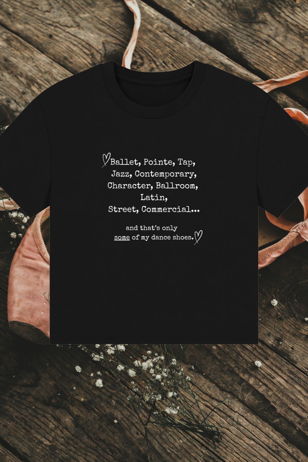 Women’s Organic Boxy Dance T-Shirt – Some of My Dance Shoes