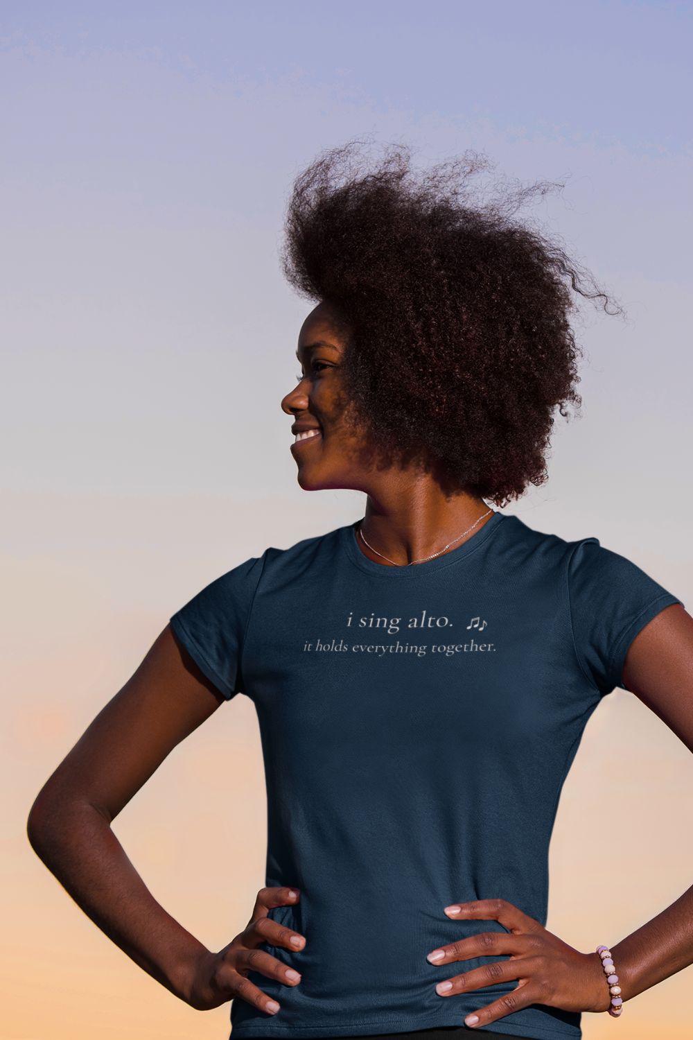 I Sing Alto. It Holds Everything Together. – Women’s Fitted Choir T-Shirt