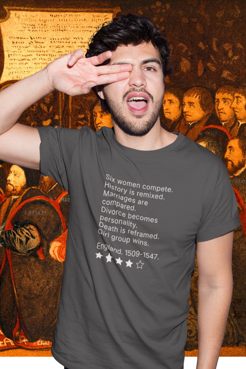 Men’s musical theatre review t-shirt | heavy cotton unisex fit