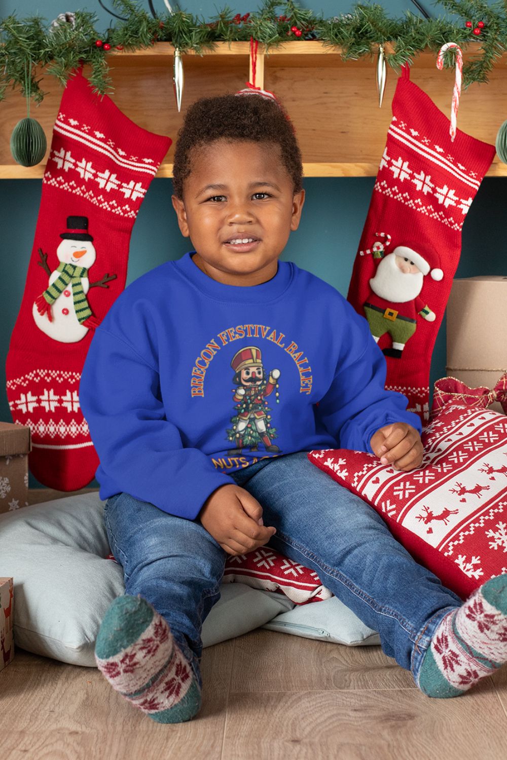 Nuts About Christmas Kids Sweatshirt – Brecon Festival Ballet