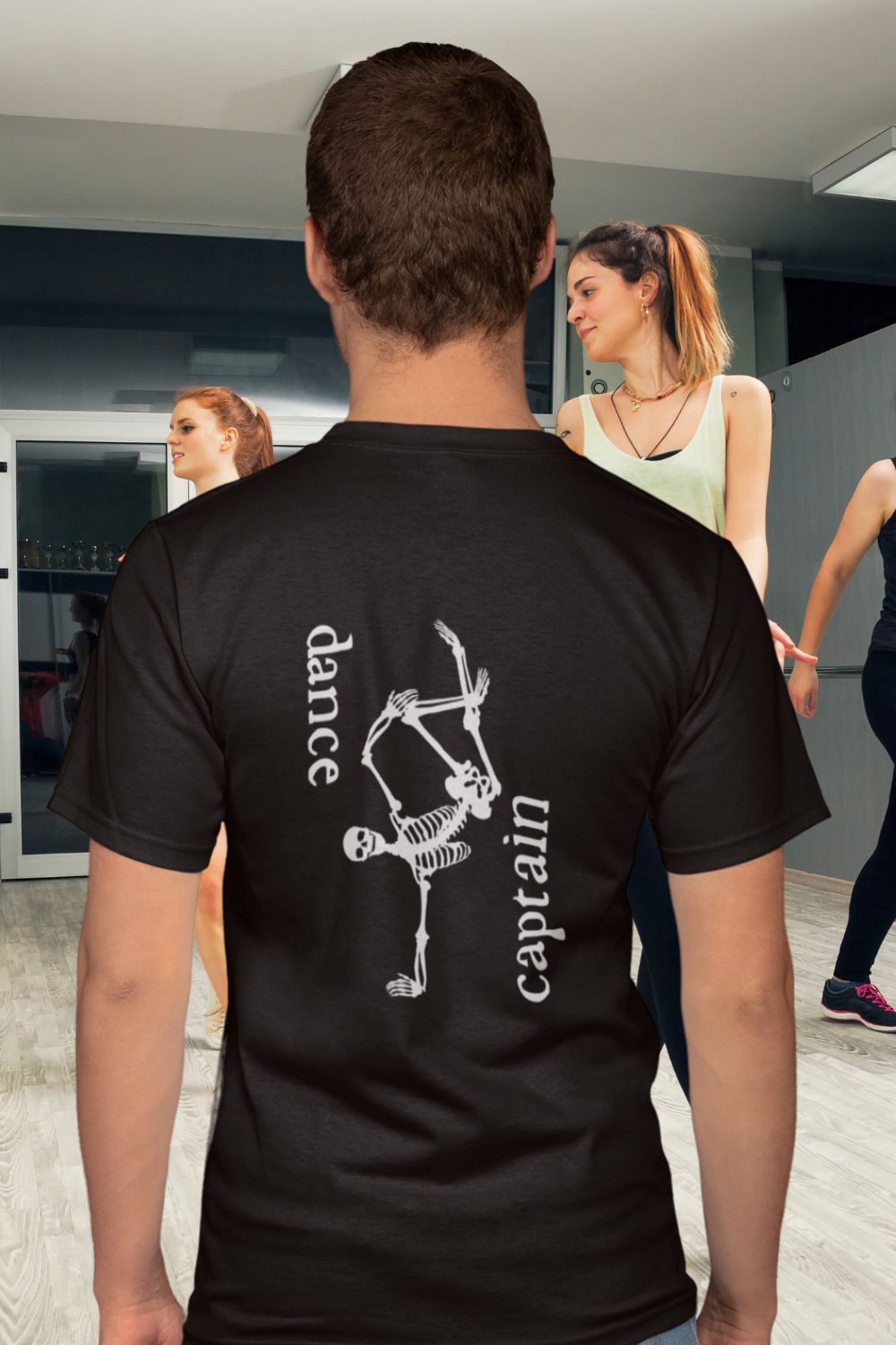 Men's Dance Captain T-Shirt – Skeleton Dance Move Graphic