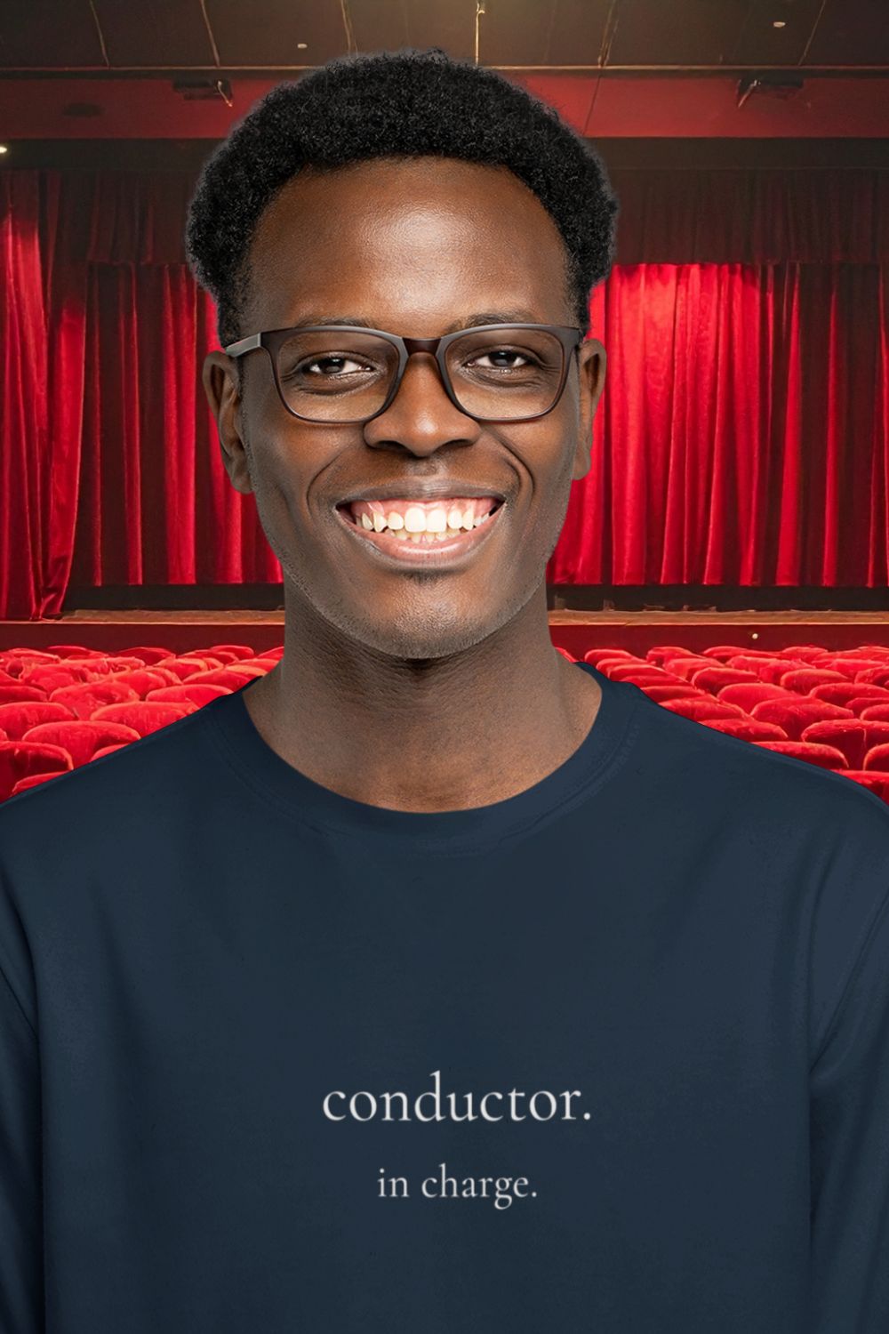 Conductor. In Charge. – Men’s Choir & Music T-Shirt
