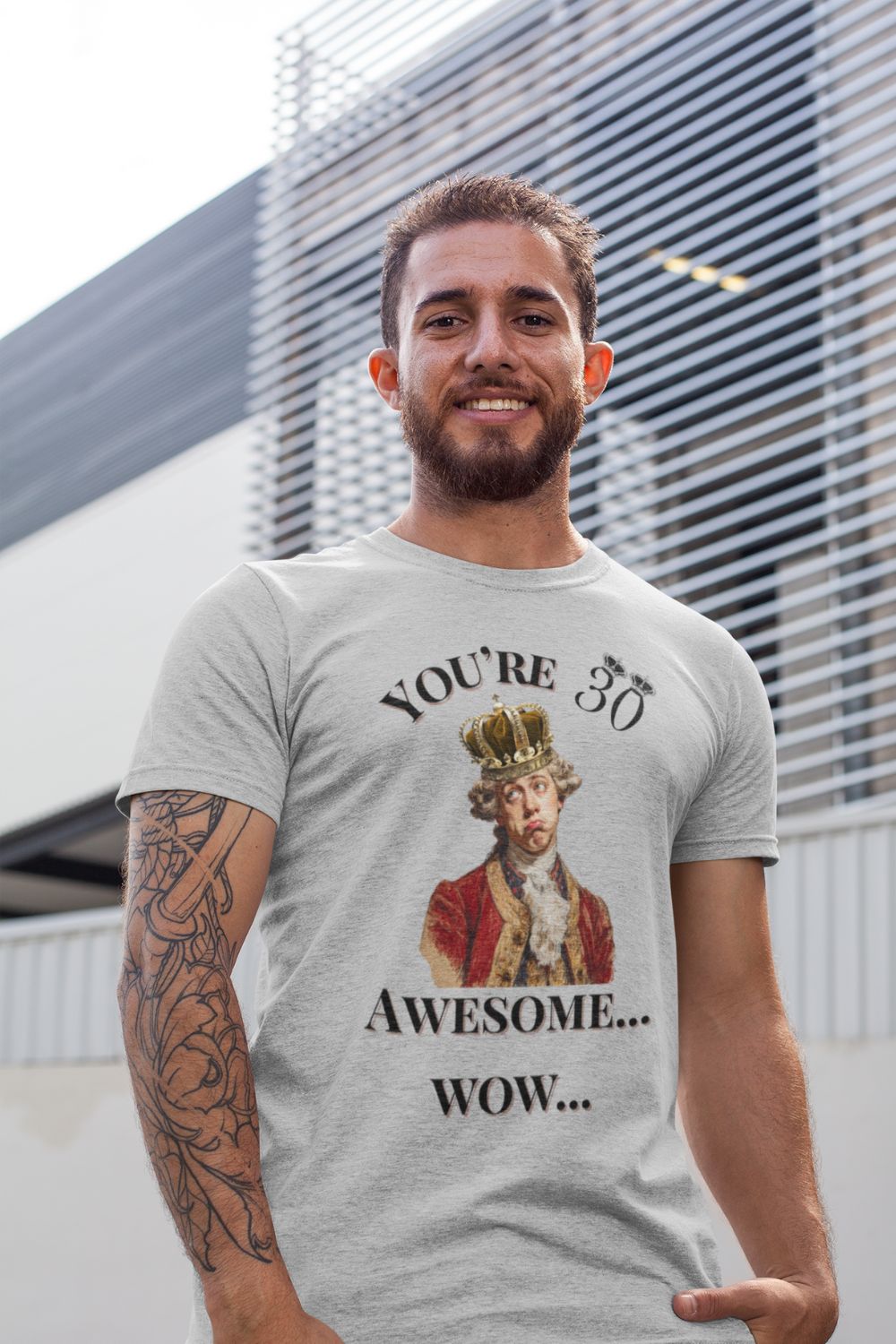 30th Birthday T-Shirt for Men – Theatre Style – Awesome Wow