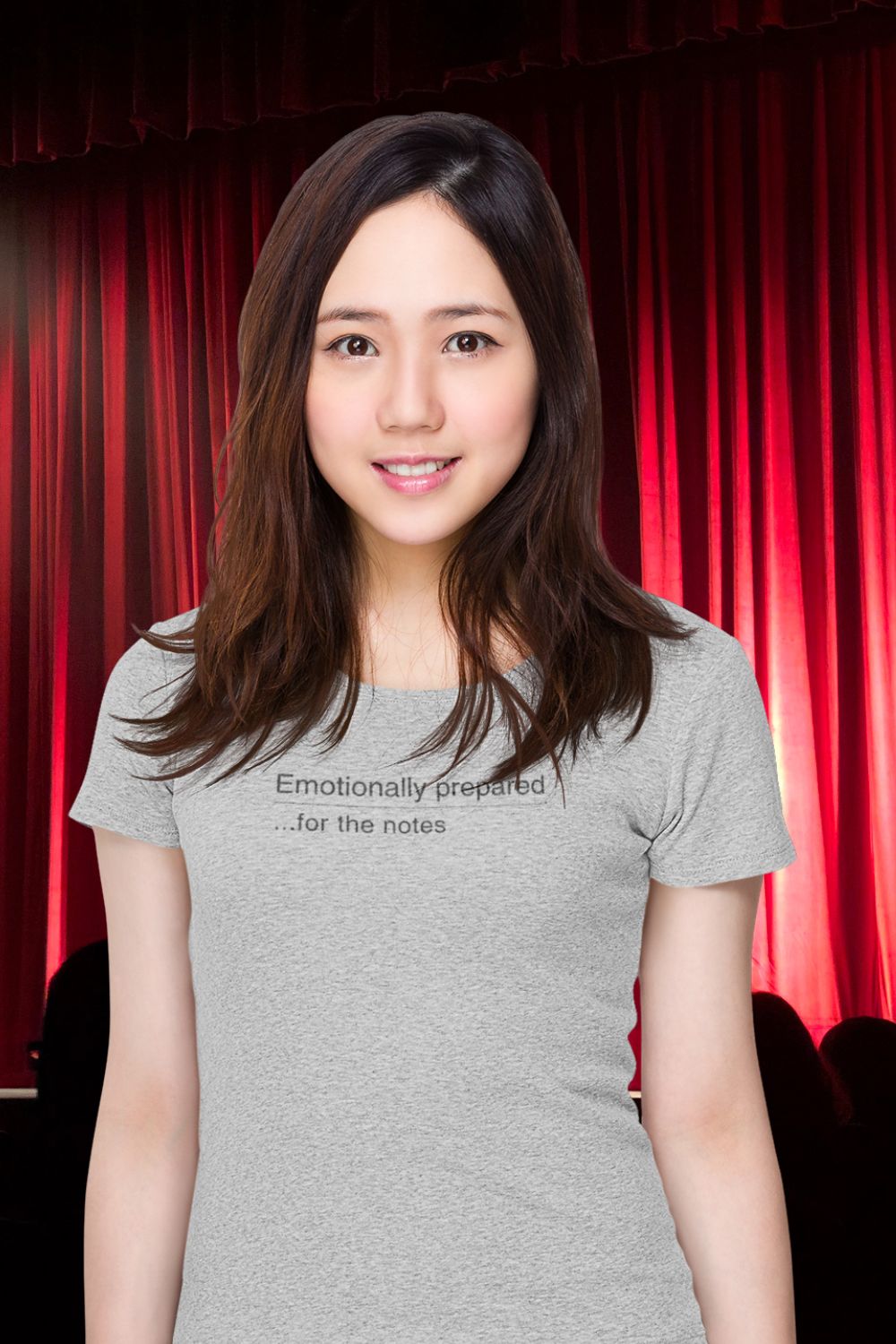 Emotionally Prepared …for the Notes – Women’s Fitted Actor T-Shirt