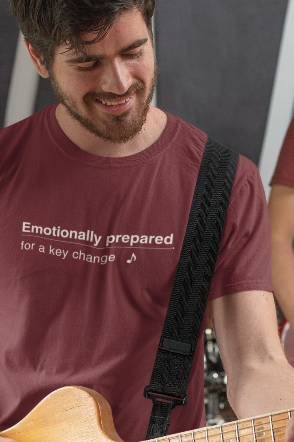 Emotionally Prepared for a Key Change – Unisex Musician T-Shirt