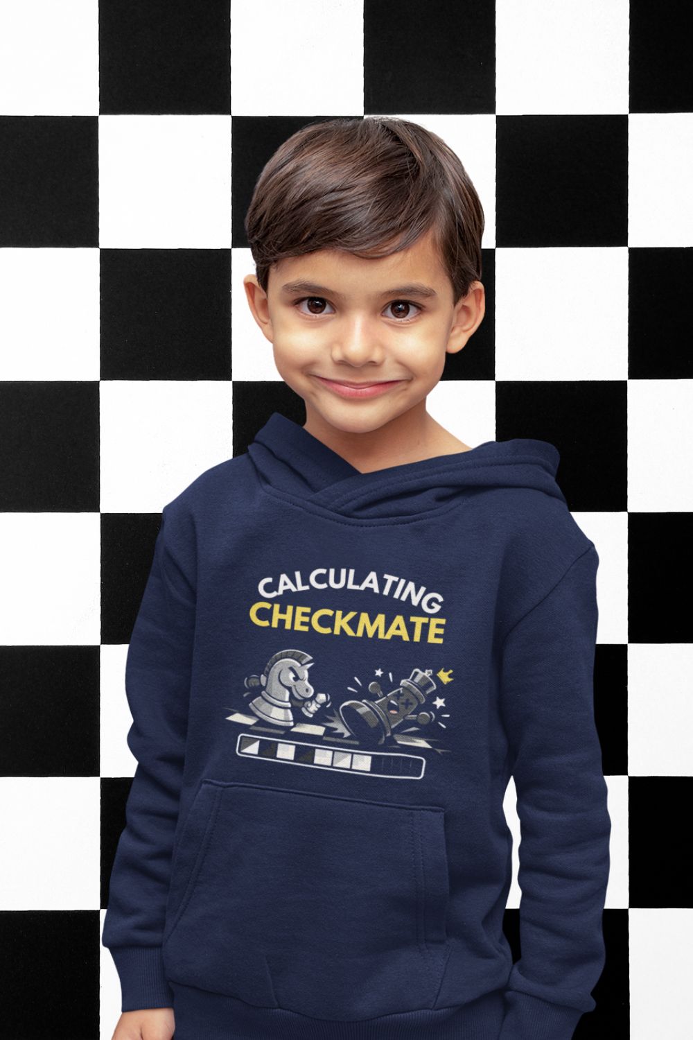 Calculating Checkmate Kids Chess Hoodie – STEM & Chess Club Hoodie for Clever Kids