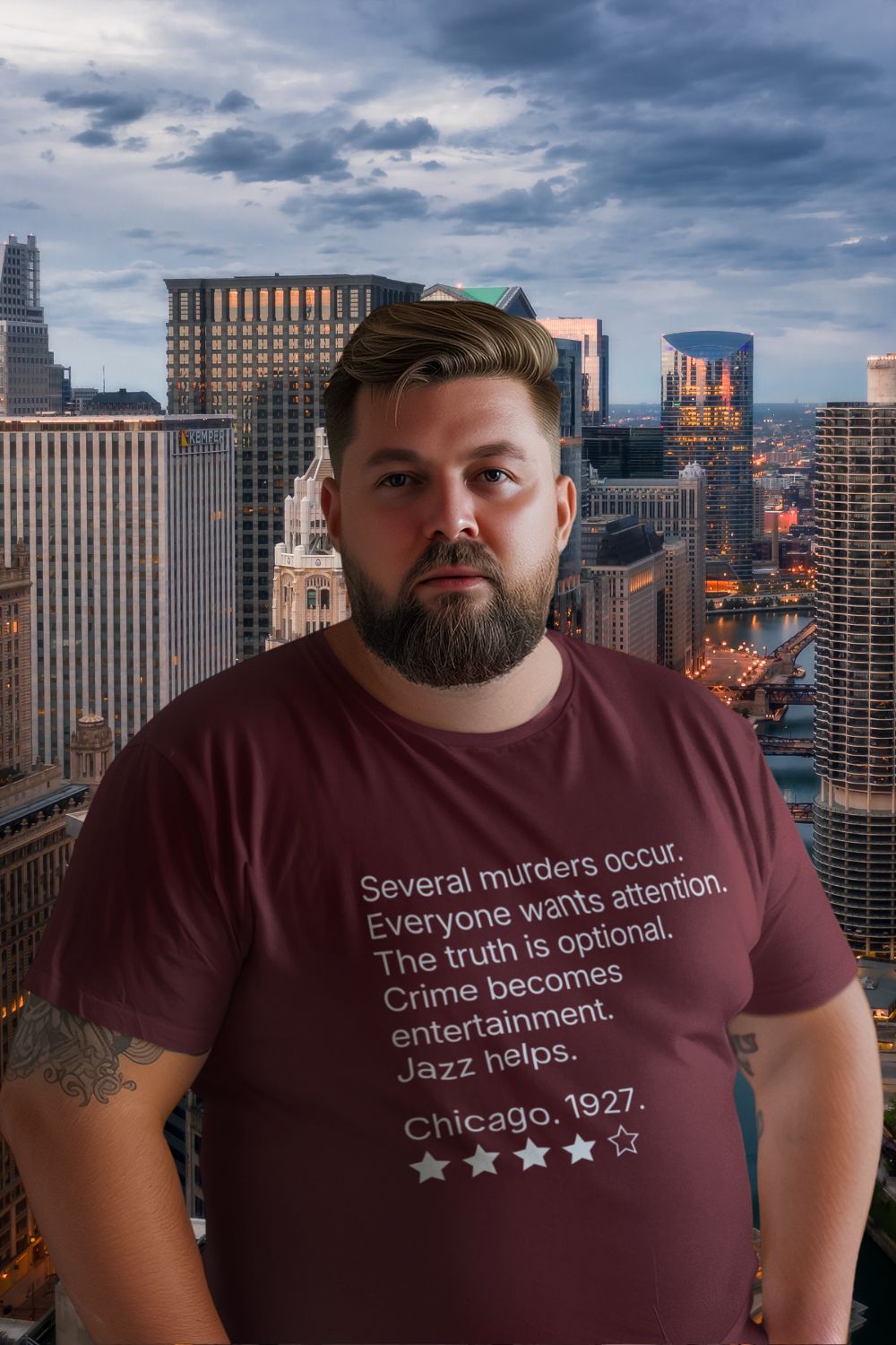 Men’s musical theatre review t-shirt | heavy cotton unisex fit