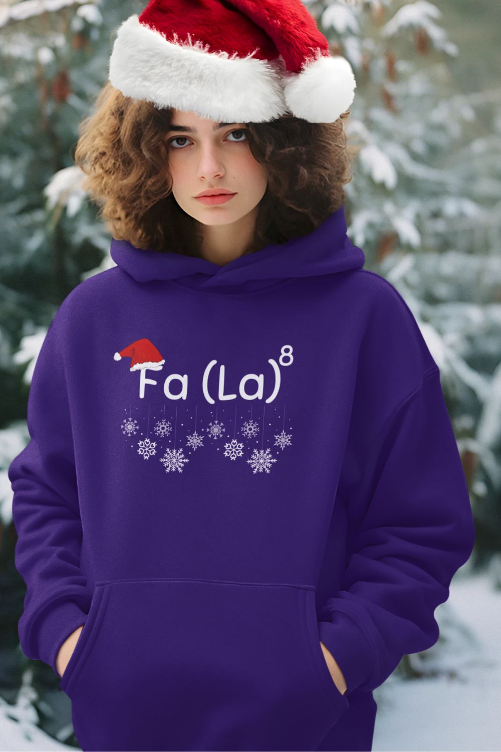 Fa(La)⁸ Christmas Maths Hoodie – Funny Mathematical Christmas Unisex Hoodie