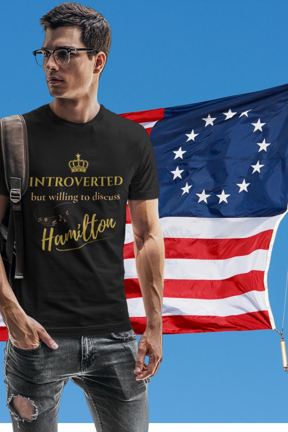 Men’s “Introverted But Willing to Discuss Hamilton” T-Shirt – Theatre Collection | Unisex Fit
