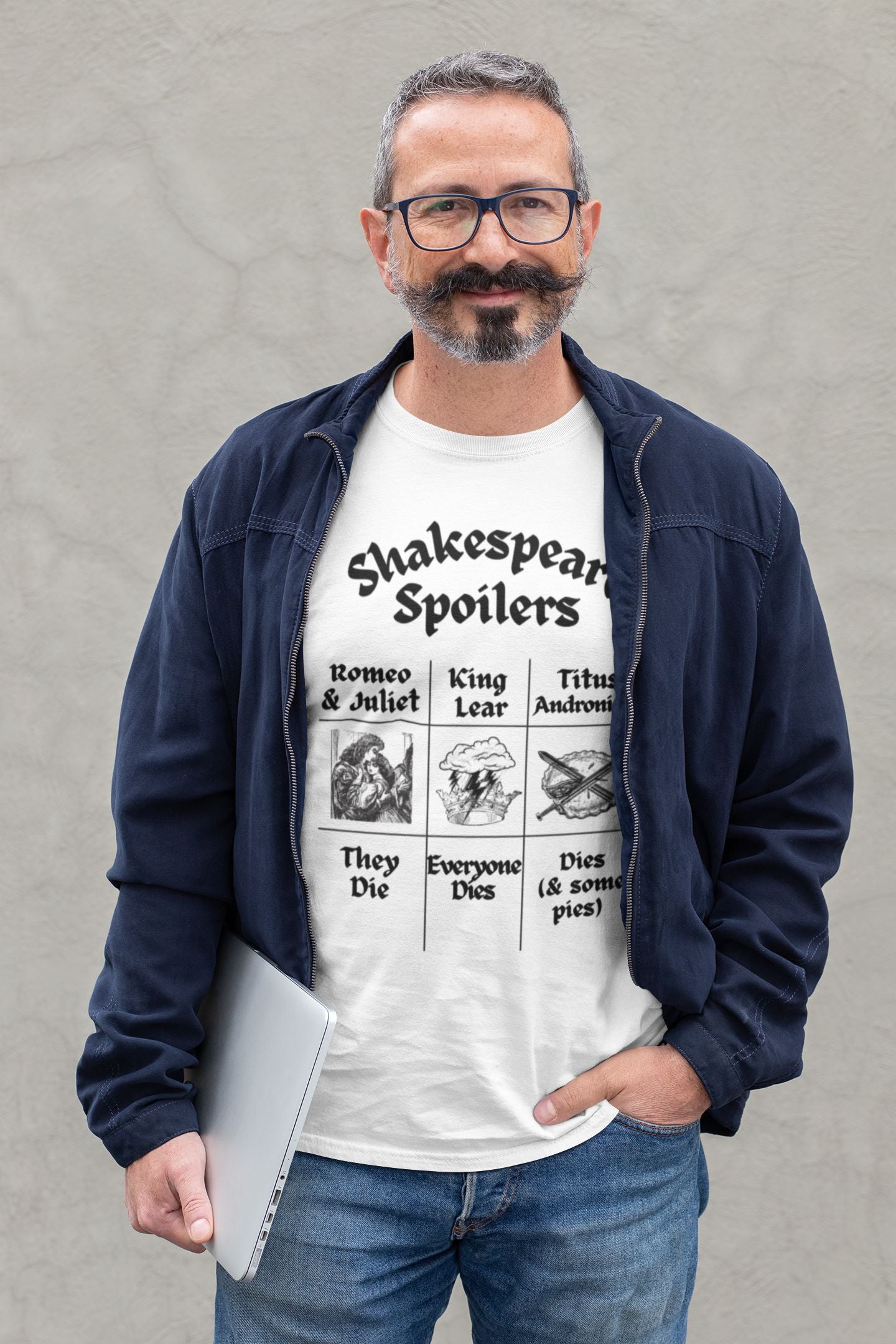 Men's T-Shirt "Shakespeare Spoilers" – Unisex Design for Drama & English Teachers